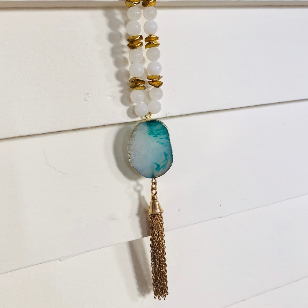 Turquoise Stone Pendant Necklace